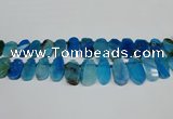 CTD4006 Top drilled 14*22mm - 22*42mm freeform agate gemstone beads