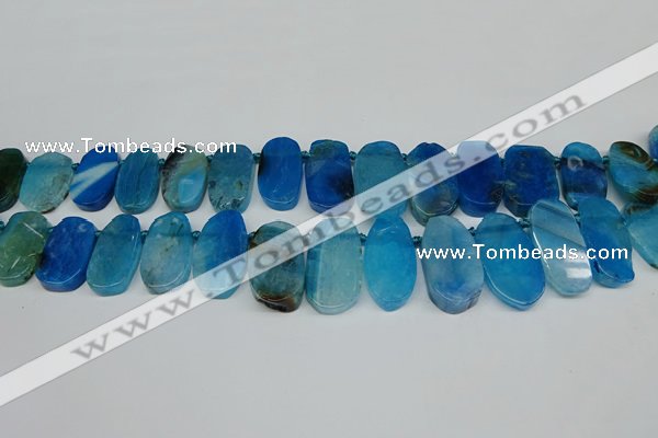 CTD4006 Top drilled 14*22mm - 22*42mm freeform agate gemstone beads