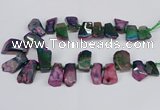 CTD4011 Top drilled 18*25mm - 25*35mm freeform agate beads