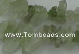 CTD411 Top drilled 6*15mm - 8*25mm nuggets green quartz beads