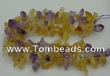 CTD419 Top drilled 10*20mm - 15*35mm nuggets amethyst & citrine beads