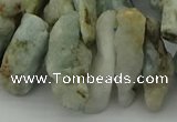 CTD421 Top drilled 10*20mm - 18*35mm nuggets aquamarine beads