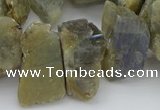 CTD430 15.5 inches 12*20mm - 15*25mm nuggets labradorite beads