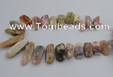 CTD451 15.5 inches 15*25mm - 15*48mm freeform pin opal gemstone beads