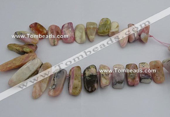 CTD451 15.5 inches 15*25mm - 15*48mm freeform pin opal gemstone beads