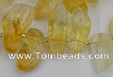 CTD452 15.5 inches 10*14mm - 15*30mm freeform citrine beads