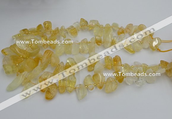 CTD452 15.5 inches 10*14mm - 15*30mm freeform citrine beads