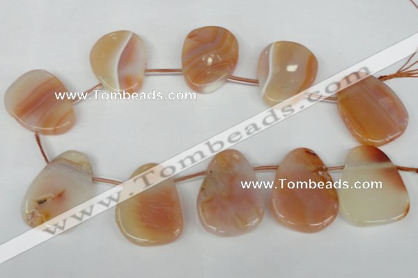 CTD503 Top drilled 25*35mm - 30*40mm freeform agate beads