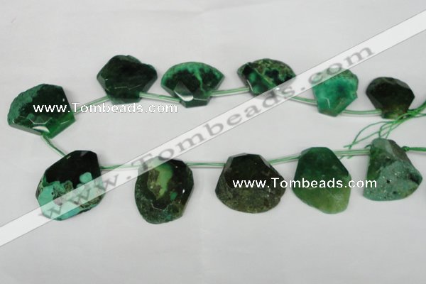 CTD508 Top drilled 25*30mm - 35*40mm freeform agate beads