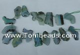 CTD515 Top drilled 15*25mm - 25*35mm freeform agate beads