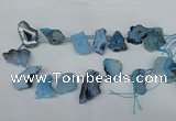 CTD517 Top drilled 15*25mm - 25*35mm freeform agate beads