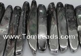 CTD529 Top drilled 10*25mm - 10*60mm wand plated agate beads