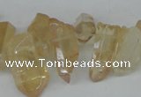 CTD540 Top drilled 8*15mm - 10*25mm nuggets plated quartz beads