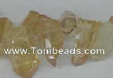 CTD540 Top drilled 8*15mm - 10*25mm nuggets plated quartz beads