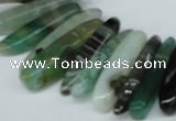 CTD588 Top drilled 6*20mm - 6*45mm wand agate gemstone beads
