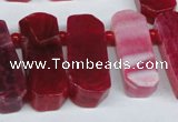 CTD592 Top drilled 12*30mm - 15*50mm wand agate gemstone beads