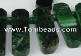 CTD593 Top drilled 12*30mm - 15*50mm wand agate gemstone beads