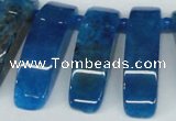 CTD600 Top drilled 10*30mm - 12*45mm wand agate gemstone beads