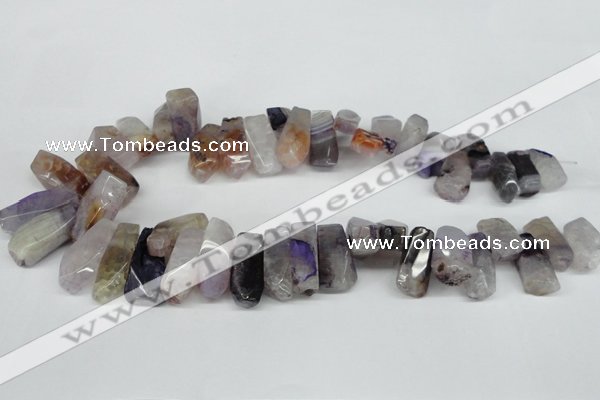 CTD602 Top drilled 10*18mm - 12*28mm nuggets agate gemstone beads