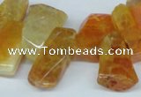 CTD603 Top drilled 10*18mm - 12*28mm nuggets agate gemstone beads