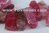 CTD604 Top drilled 10*18mm - 12*28mm nuggets agate gemstone beads