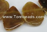 CTD611 Top drilled 25*30mm - 34*45mm freeform agate gemstone beads