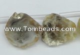 CTD614 Top drilled 15*20mm - 25*35mm freeform agate gemstone beads