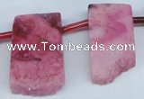 CTD646 Top drilled 15*25mm - 25*40mm freeform quartz beads