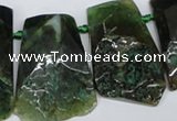 CTD660 Top drilled 25*40mm - 30*55mm freeform agate beads