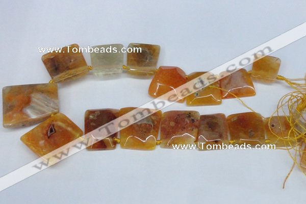 CTD662 Top drilled 25*30mm - 30*40mm freeform agate beads