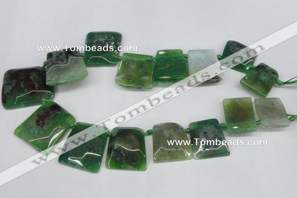 CTD664 Top drilled 25*30mm - 30*40mm freeform agate beads