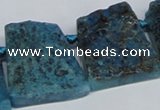 CTD665 Top drilled 25*30mm - 30*40mm freeform agate beads