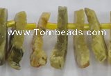 CTD670 Top drilled 10*25mm - 12*45mm wand agate gemstone beads