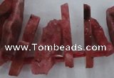 CTD671 Top drilled 10*25mm - 12*45mm wand agate gemstone beads