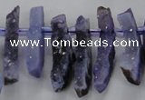 CTD672 Top drilled 10*25mm - 12*45mm wand agate gemstone beads