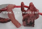 CTD679 Top drilled 12*20mm - 15*45mm freeform agate gemstone beads