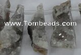 CTD683 Top drilled 12*20mm - 15*45mm freeform agate gemstone beads