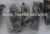 CTD684 Top drilled 12*20mm - 15*45mm freeform agate gemstone beads