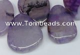 CTD687 Top drilled 18*25mm - 28*40mm freeform agate gemstone beads