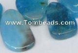 CTD689 Top drilled 18*25mm - 28*40mm freeform agate gemstone beads