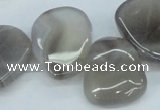 CTD695 Top drilled 18*25mm - 22*30mm freeform agate gemstone beads