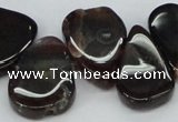 CTD697 Top drilled 18*25mm - 22*30mm freeform agate gemstone beads