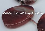 CTD700 Top drilled 30*40mm freeform agate gemstone beads