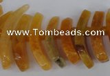 CTD710 Top drilled 12*25mm - 15*40mm wand agate gemstone beads