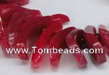 CTD711 Top drilled 12*25mm - 15*40mm wand agate gemstone beads