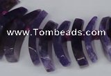 CTD712 Top drilled 12*25mm - 15*40mm wand agate gemstone beads