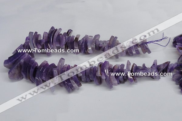 CTD720 Top drilled 12*25mm - 14*40mm wand agate gemstone beads