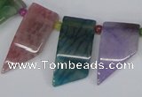 CTD738 Top drilled 15*20mm - 15*40mm wand agate gemstone beads