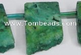 CTD751 Top drilled 15*25mm - 25*40mm freeform quartz beads