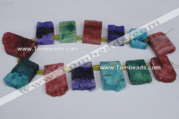 CTD752 Top drilled 15*25mm - 25*40mm freeform quartz beads